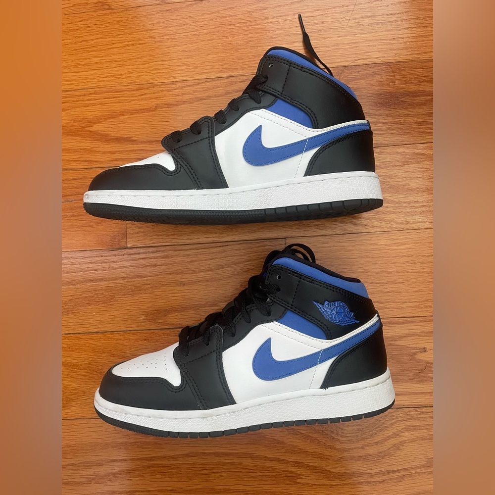 Jordan Black and Blue Sneakers